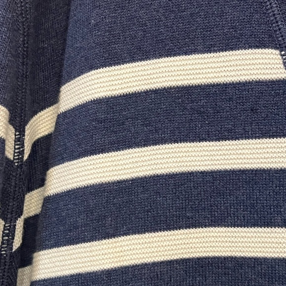 Wallin & Bros Sweater Mens Medium Cardigan Striped Blue Sz.XL - Picture 5 of 5